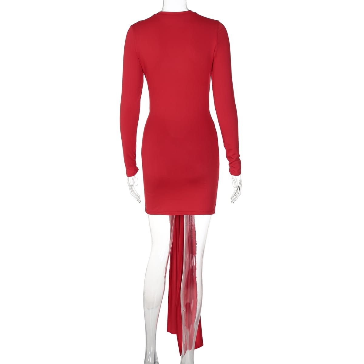 Women’s Knotted Bandage Solid Bodycon Short Dress – Chic & Sexy | THRILL