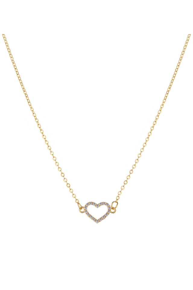 Women’s Vintage Heart Necklace – Rhinestone Chain Jewelry | THRILL