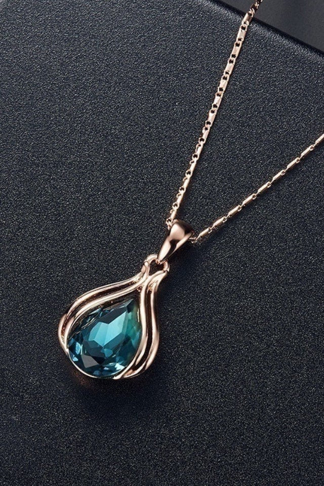 Women’s Retro Water Droplet Jewelry Set – Crystal & Alloy | THRILL