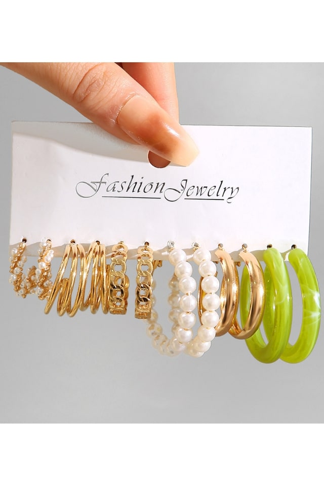 Women’s Simple Geometric Earrings – Plated Alloy Design | THRILL