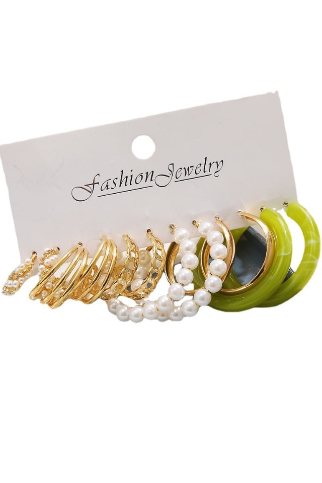 Women’s Simple Geometric Earrings – Plated Alloy Design | THRILL