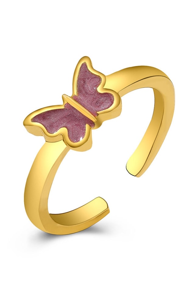 Women’s Sweet Butterfly Open Ring – Alloy Plating Design | THRILL