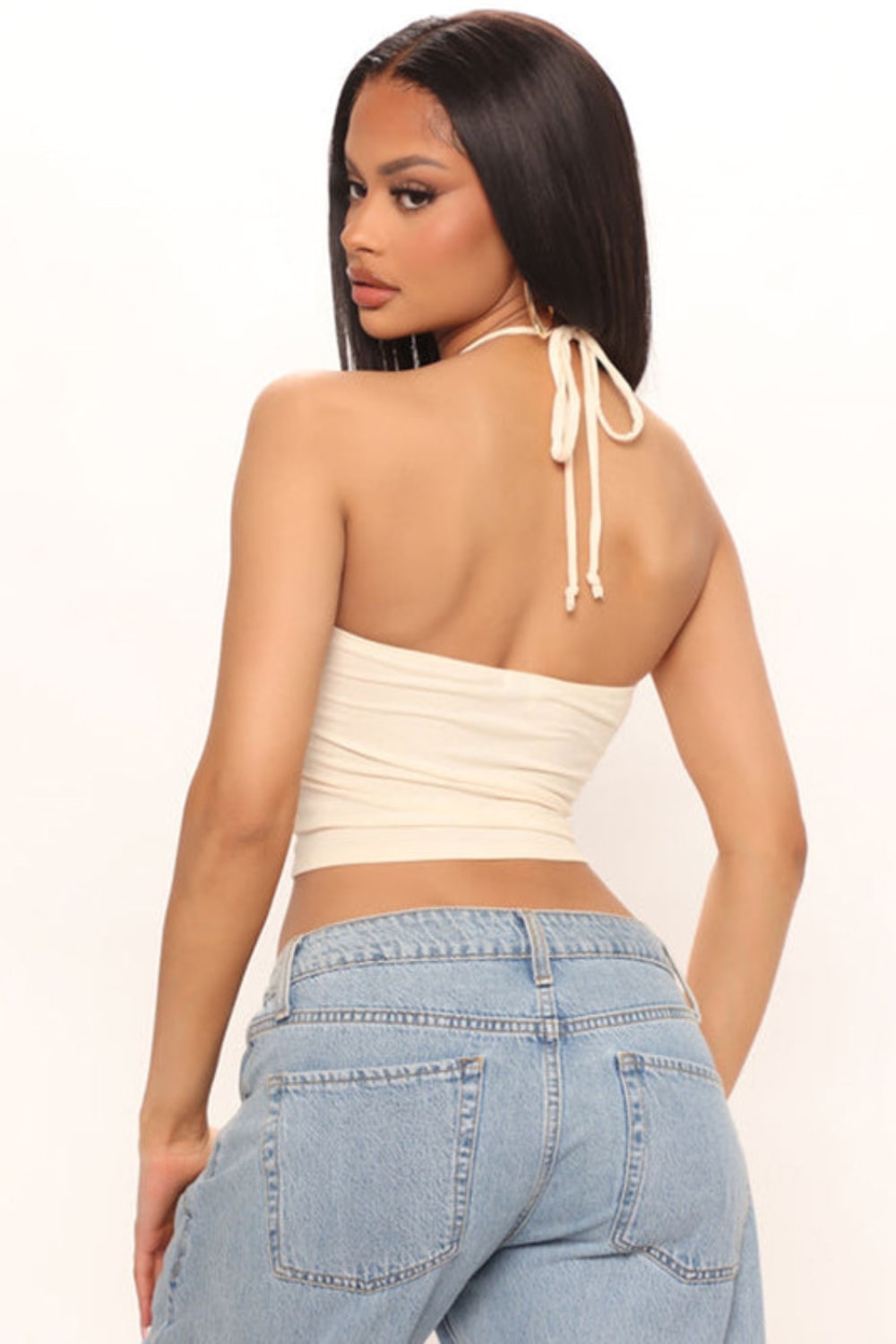 Women’s Halter Neck Crop Top – Fitted Streetwear Style | THRILL