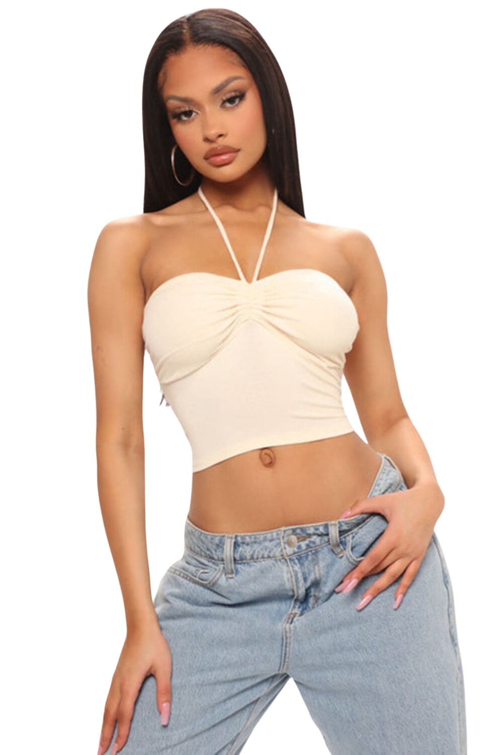 Women’s Halter Neck Crop Top – Fitted Streetwear Style | THRILL