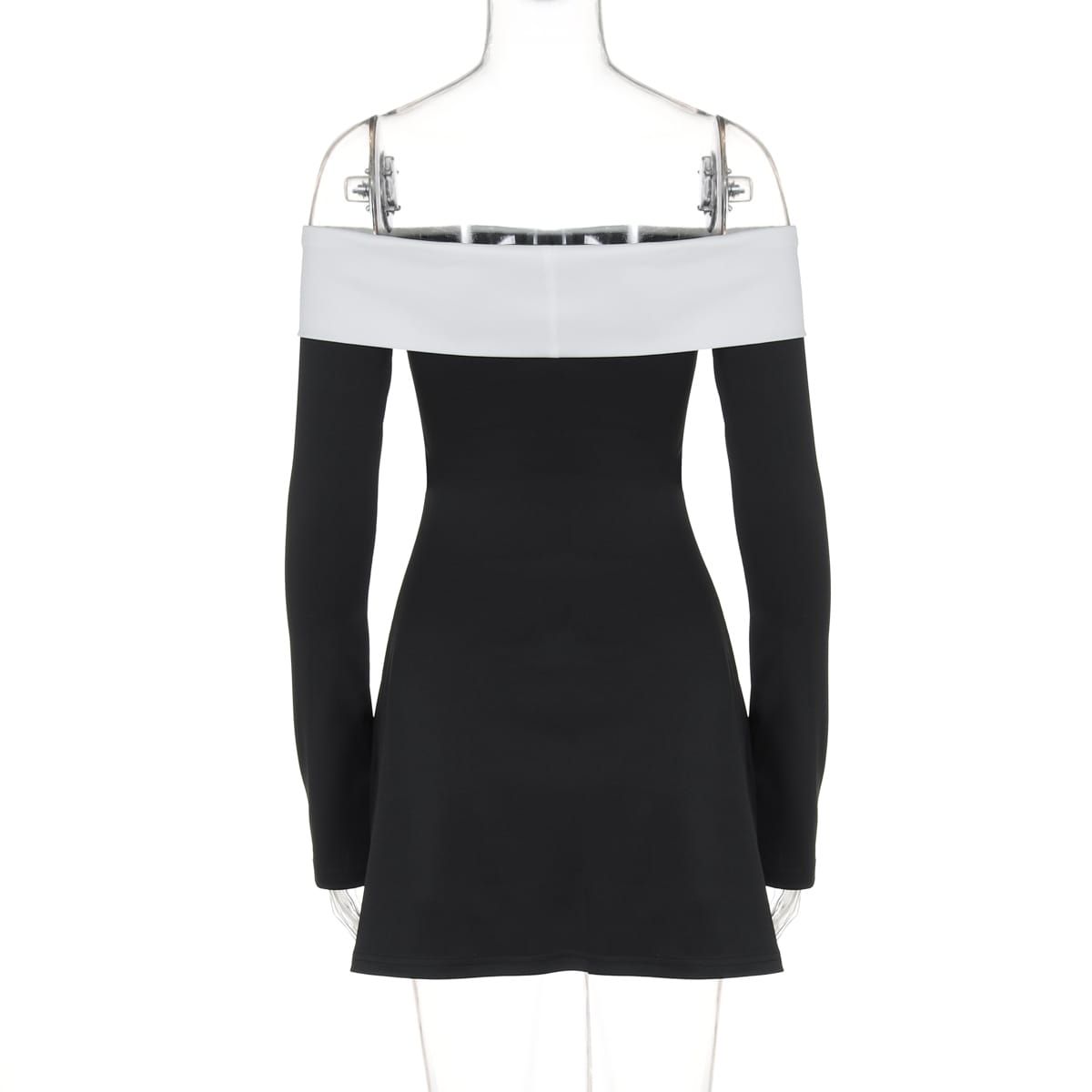 Women’s Off-Shoulder Long Sleeve A-Line Short Dress – Chic & Flirty | THRILL