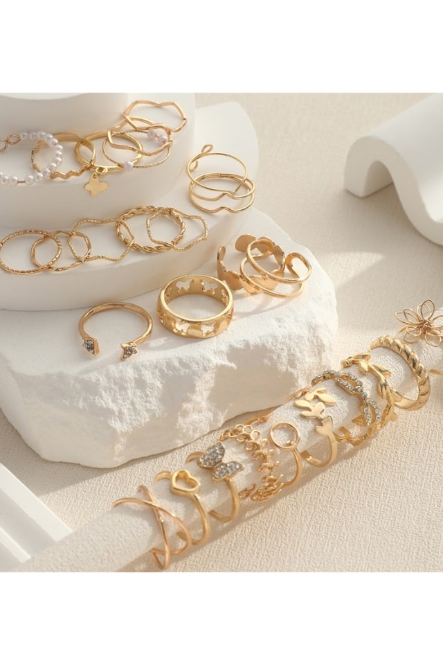 Women’s Elegant Zircon Rings – Multi-Design Jewelry Set | THRILL