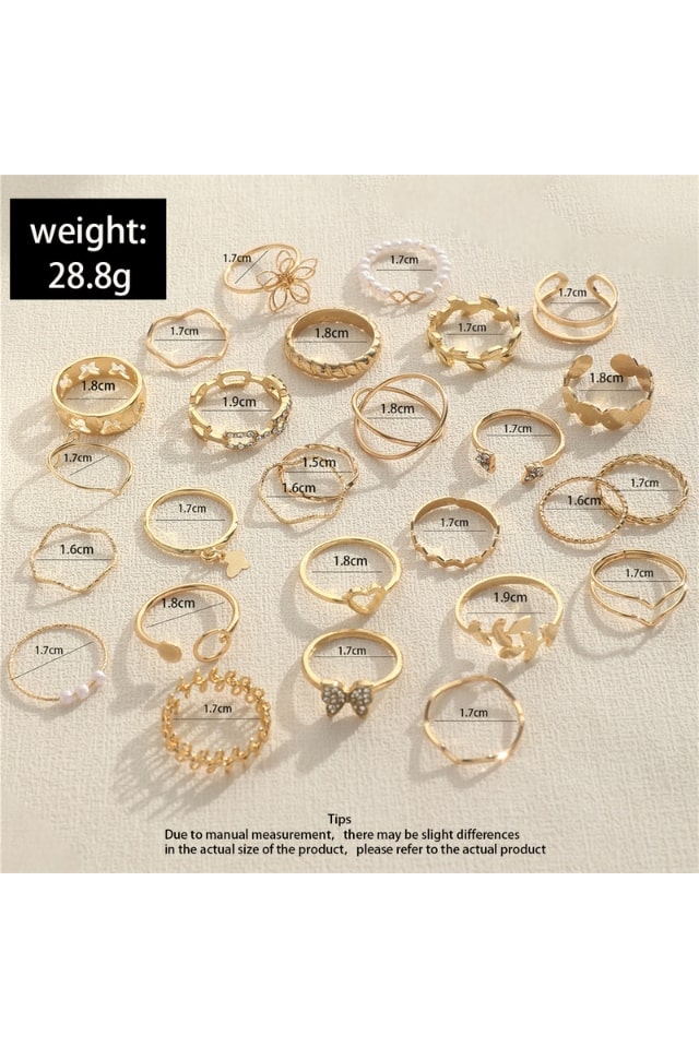 Women’s Elegant Zircon Rings – Multi-Design Jewelry Set | THRILL