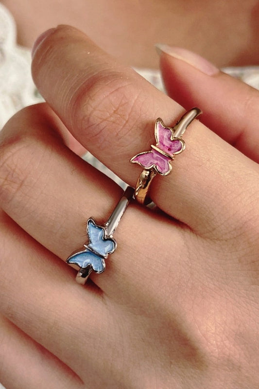 Women’s Sweet Butterfly Open Ring – Alloy Plating Design | THRILL